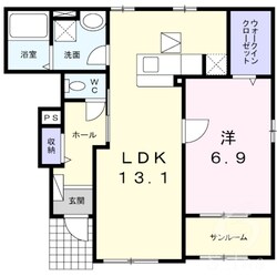 カーサ立部の物件間取画像